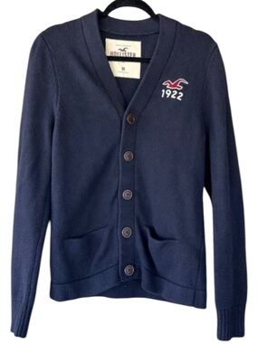 Vintage Hollister University Cardigan Sweater Wool Blend Size Medium